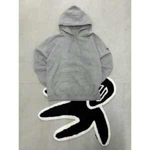 90s‎ Nike Grey Hoodie Center Swoosh Logo Pullover Size L G